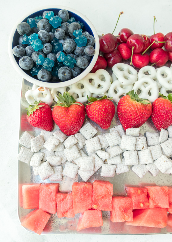 Flag Fruit & Dessert Platter  |  Lemon & Mocha