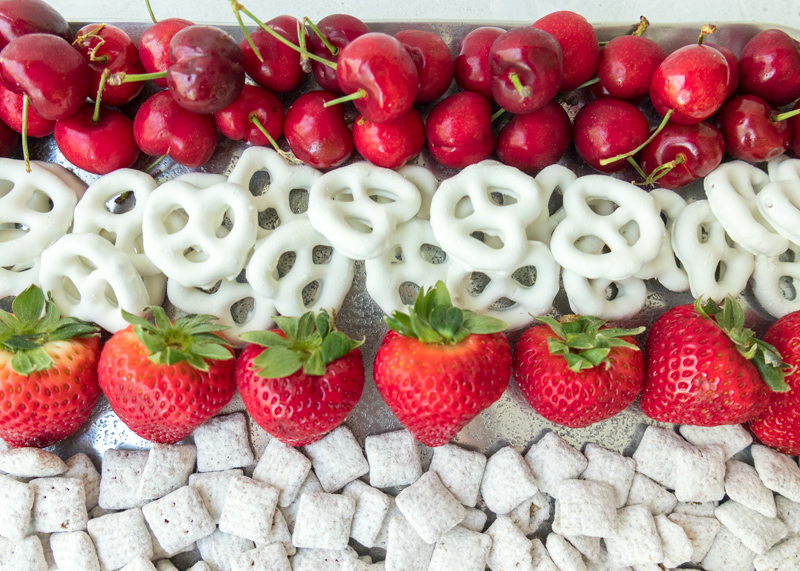 Flag Fruit & Dessert Platter  |  Lemon & Mocha