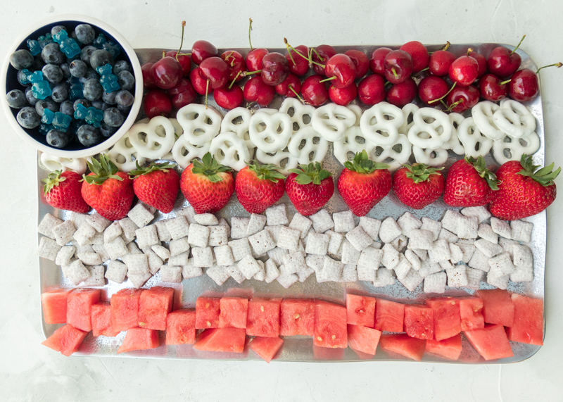 Flag Fruit & Dessert Platter  |  Lemon & Mocha