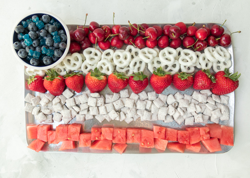 Flag Fruit & Dessert Platter  |  Lemon & Mocha