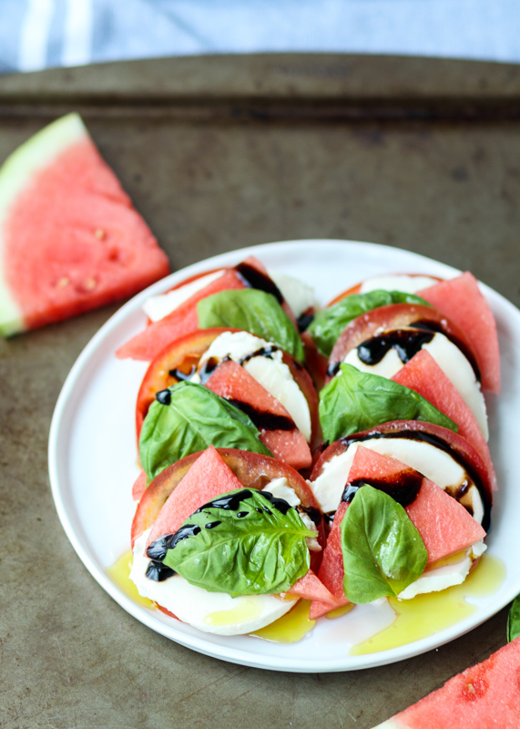 Watermelon Caprese Salad  |  Lemon & Mocha