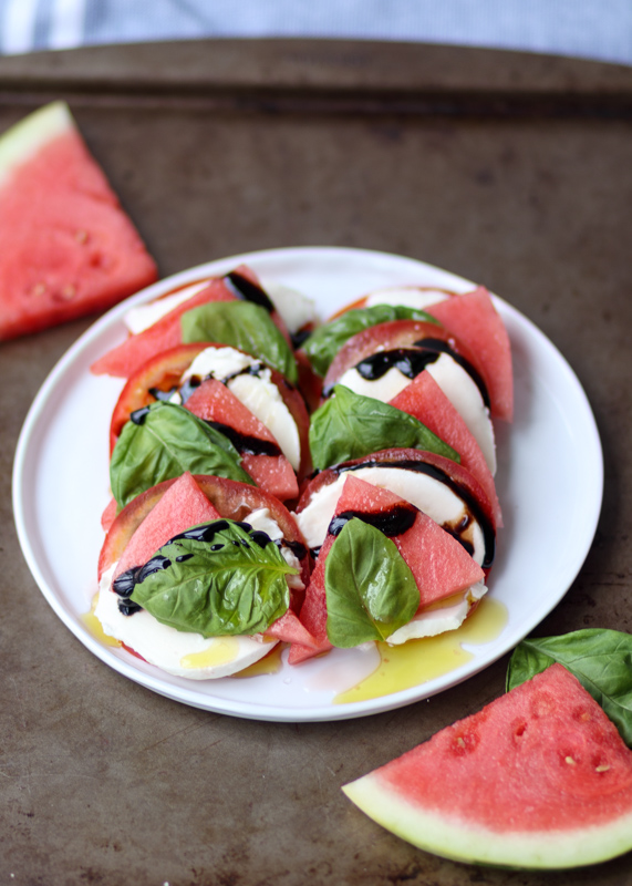 Watermelon Caprese Salad  |  Lemon & Mocha