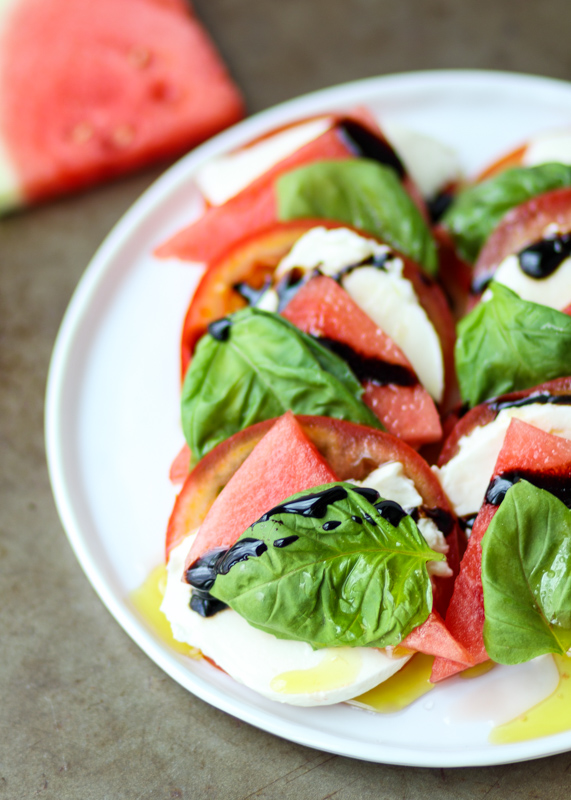 Watermelon Caprese Salad  |  Lemon & Mocha