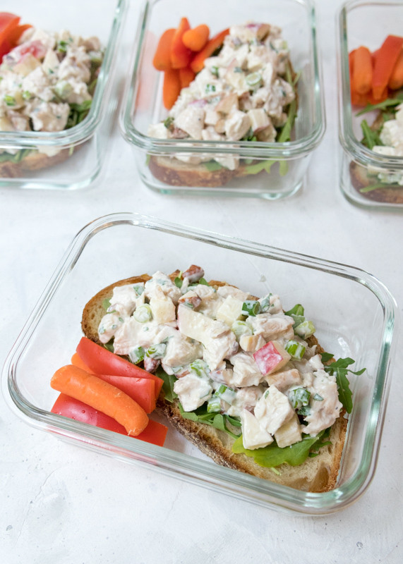 Healthy Open-Faced Chicken Salad Sandwich  |  Lemon & Mocha