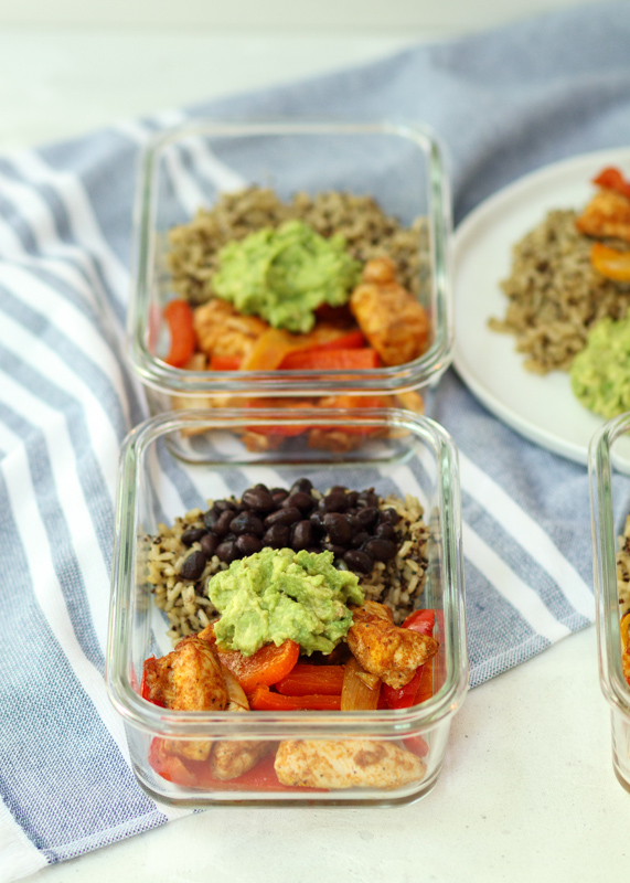 Sheet Pan Chicken Fajita Bowls  |  Lemon & Mocha