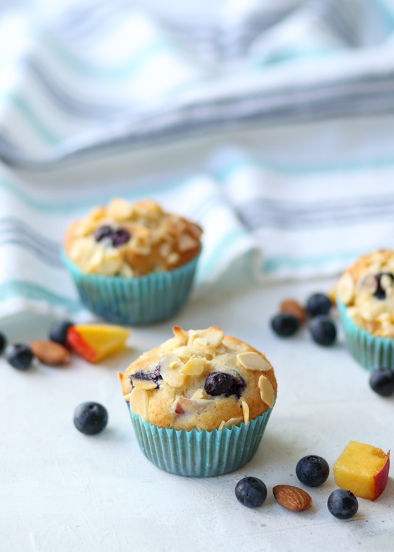 Blueberry Nectarine Muffins  |  Lemon & Mocha