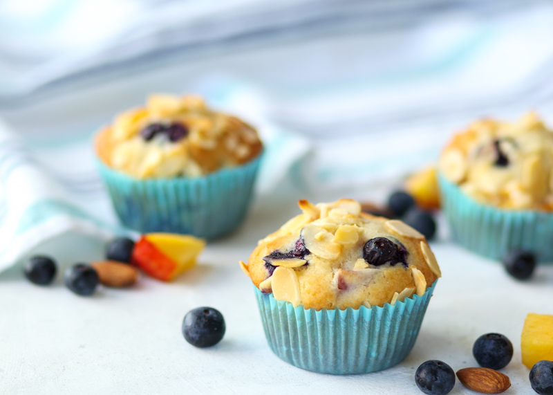 Blueberry Nectarine Muffins  |  Lemon & Mocha