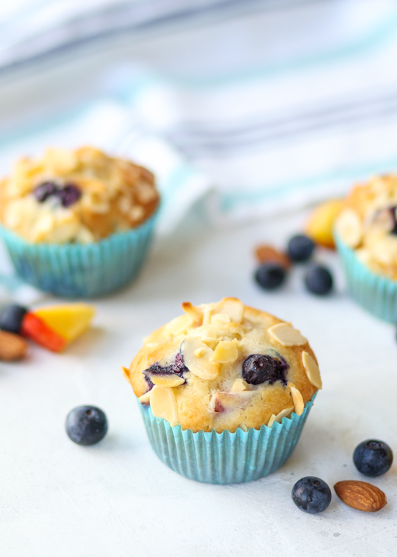 Blueberry Nectarine Muffins  |  Lemon & Mocha