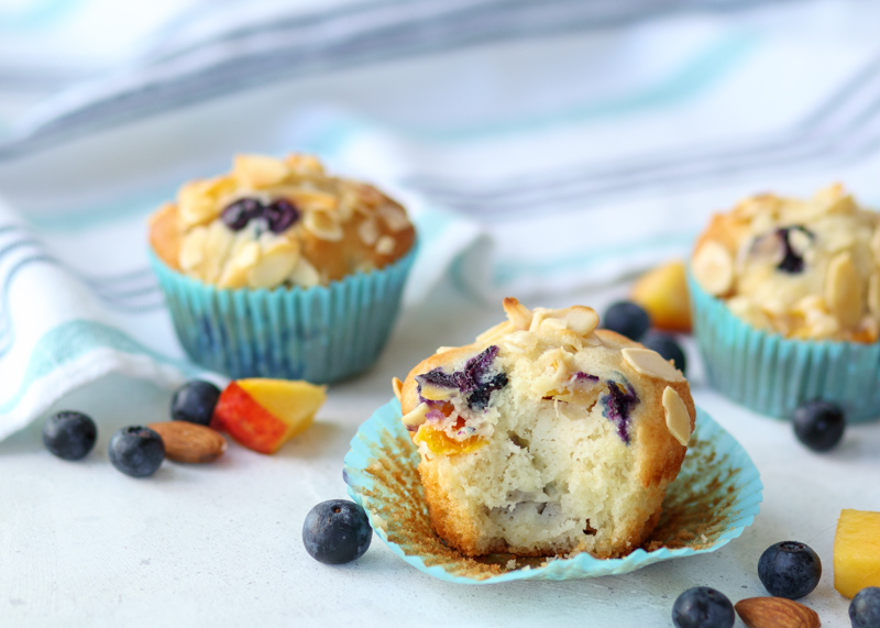 Blueberry Nectarine Muffins  |  Lemon & Mocha