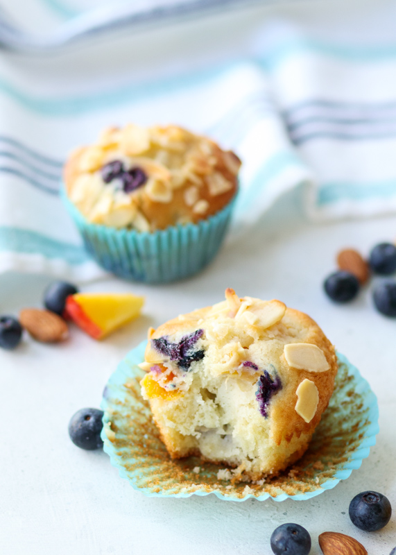 Blueberry Nectarine Muffins  |  Lemon & Mocha