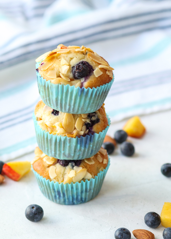 Blueberry Nectarine Muffins  |  Lemon & Mocha