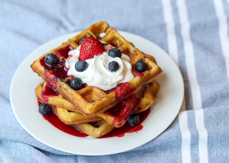 Triple Berry Waffles  |  Lemon & Mocha