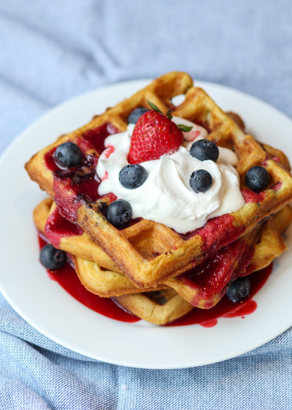 Triple Berry Waffles  |  Lemon & Mocha