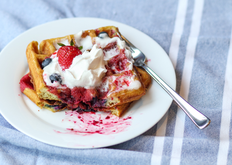 Triple Berry Waffles  |  Lemon & Mocha