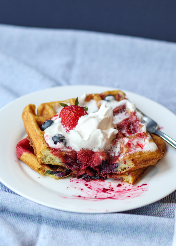 Triple Berry Waffles  |  Lemon & Mocha