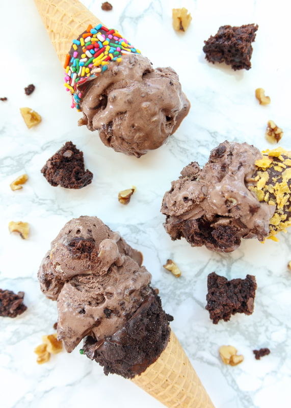 Chocolate Brownie Walnut Ice Cream