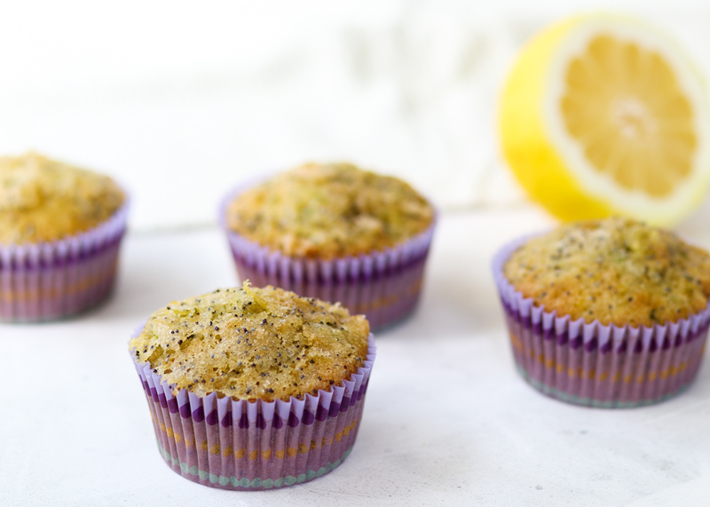 Lemon Poppy Seed Zucchini Muffins  |  Lemon & Mocha