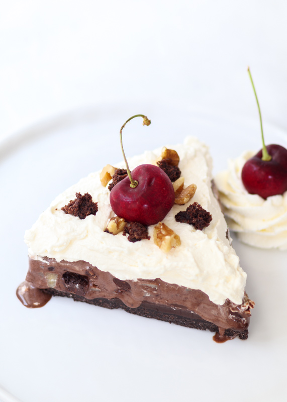 Hot Fudge Brownie Sundae Ice Cream Pie  |  Lemon & Mocha