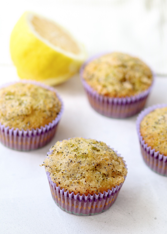 Lemon Poppy Seed Zucchini Muffins  |  Lemon & Mocha