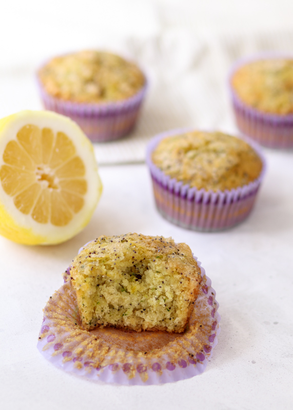 Lemon Poppy Seed Zucchini Muffins