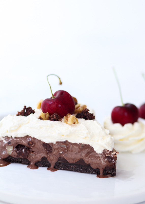 Hot Fudge Brownie Sundae Ice Cream Pie  |  Lemon & Mocha