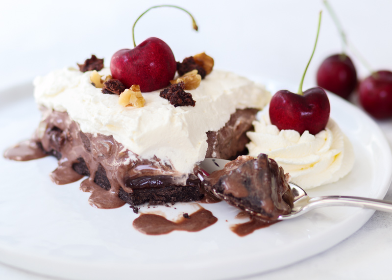 Hot Fudge Brownie Sundae Ice Cream Pie  |  Lemon & Mocha