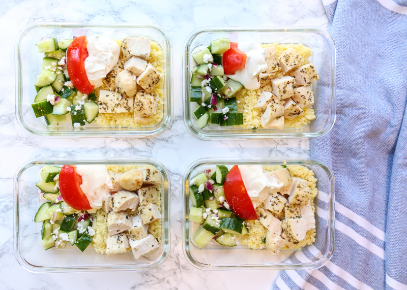 Greek Chicken Bowls  |  Lemon & Mocha