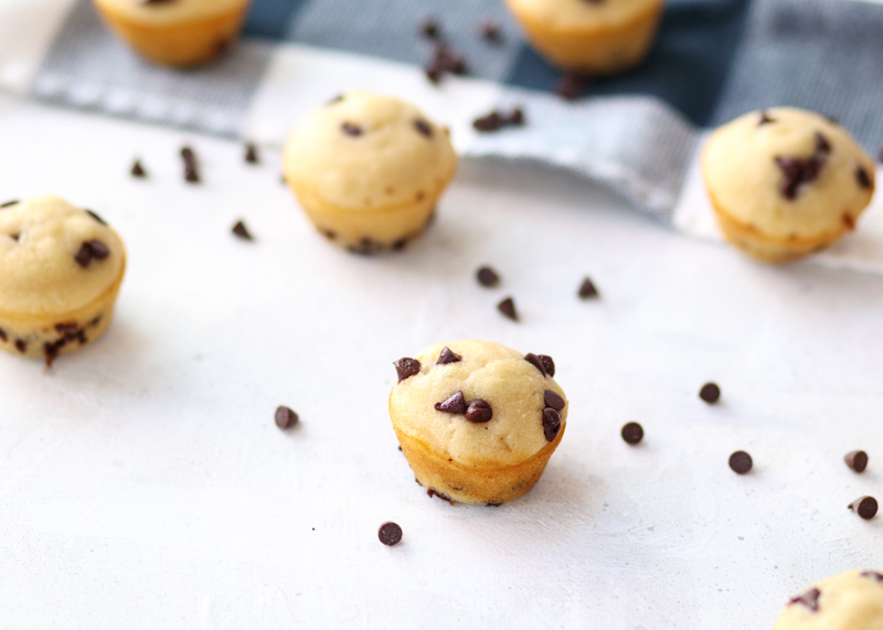 Chocolate Chip Mini Muffins  |  Lemon & Mocha