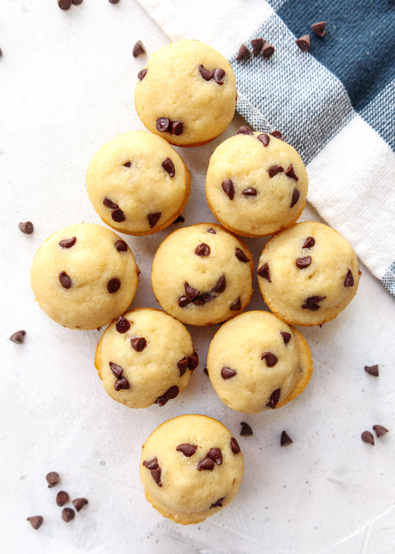 Chocolate Chip Mini Muffins  |  Lemon & Mocha