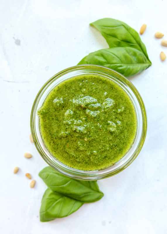 Homemade Basil Pesto  |  Lemon & Mocha