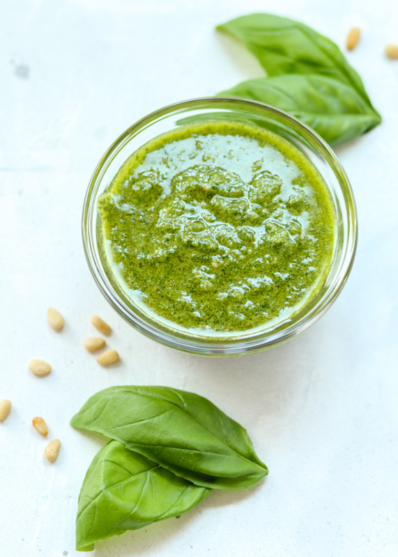 Homemade Basil Pesto  |  Lemon & Mocha