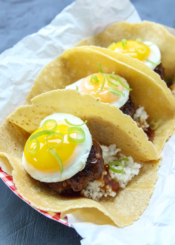 Loco Moco Tacos  |  Lemon & Mocha