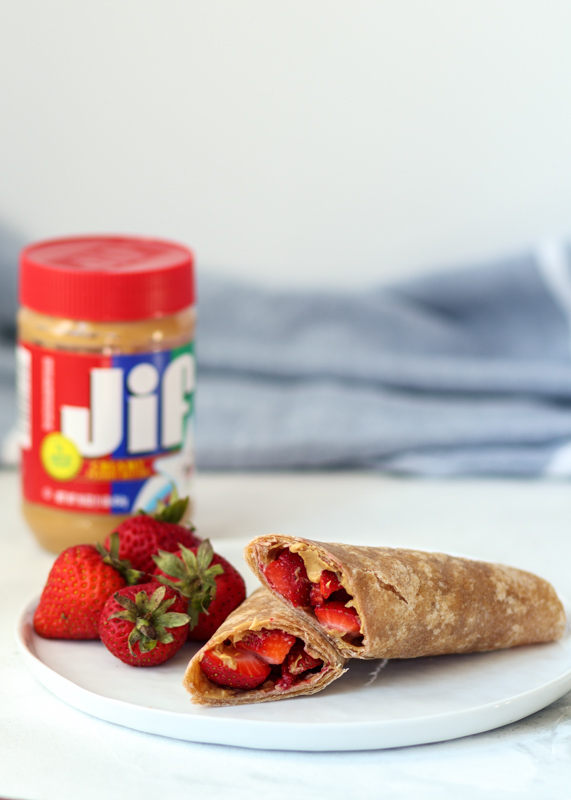 Strawberry Peanut Butter Wraps