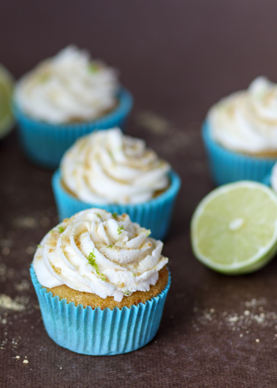 Key Lime Pie Cupcakes with Mascarpone Frosting  |  Lemon & Mocha