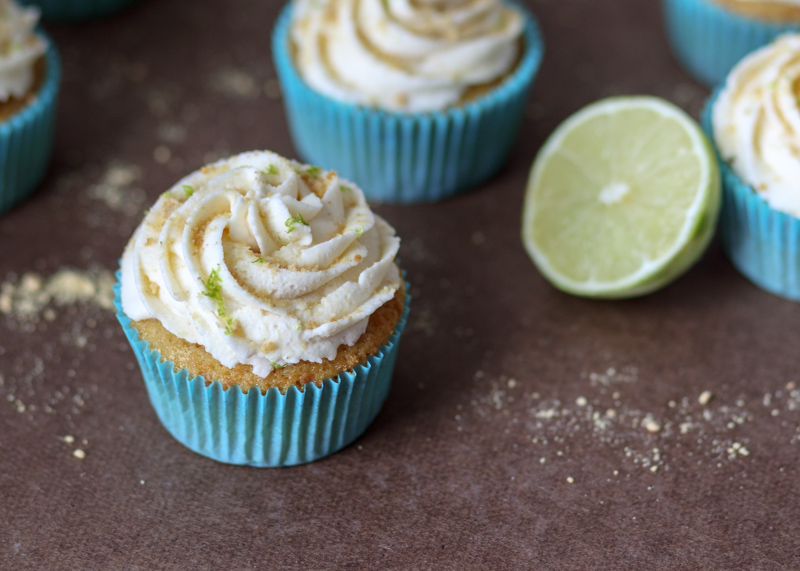 Key Lime Pie Cupcakes with Mascarpone Frosting  |  Lemon & Mocha