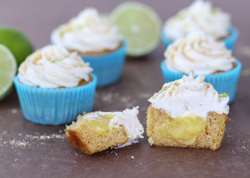 Key Lime Pie Cupcakes with Mascarpone Frosting  |  Lemon & Mocha