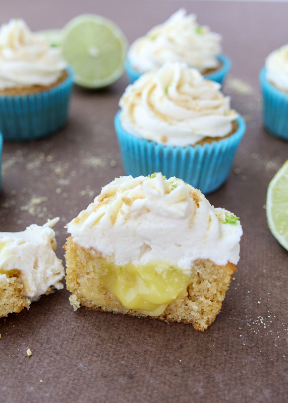 Key Lime Pie Cupcakes with Mascarpone Frosting  |  Lemon & Mocha