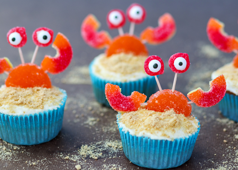 Beach Crab Cupcakes  |  Lemon & Mocha