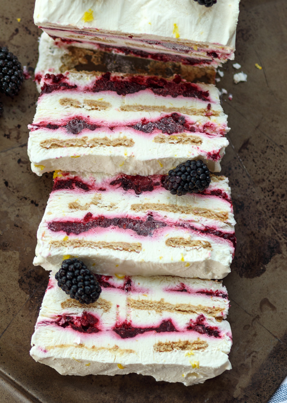 Lemon Blackberry Icebox Cake