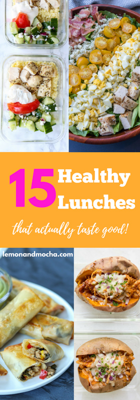 15 Healthy Lunches  |  Lemon & Mocha