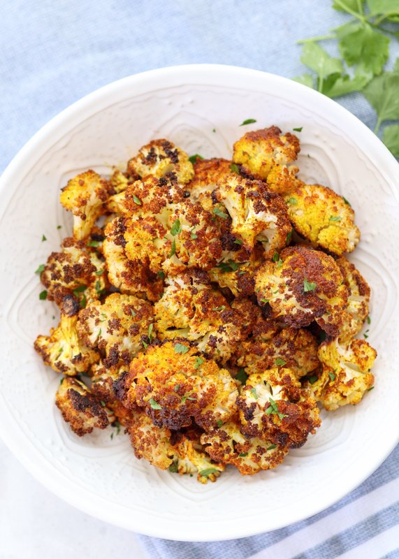 Roasted Turmeric Spiced Cauliflower  |  Lemon & Mocha