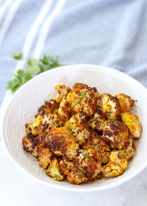 Roasted Turmeric Spiced Cauliflower  |  Lemon & Mocha