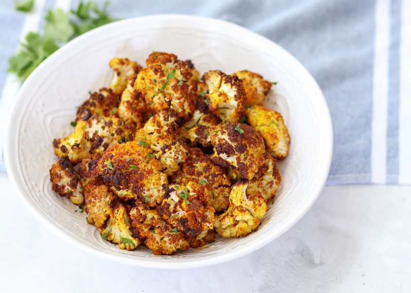 Roasted Turmeric Spiced Cauliflower  |  Lemon & Mocha