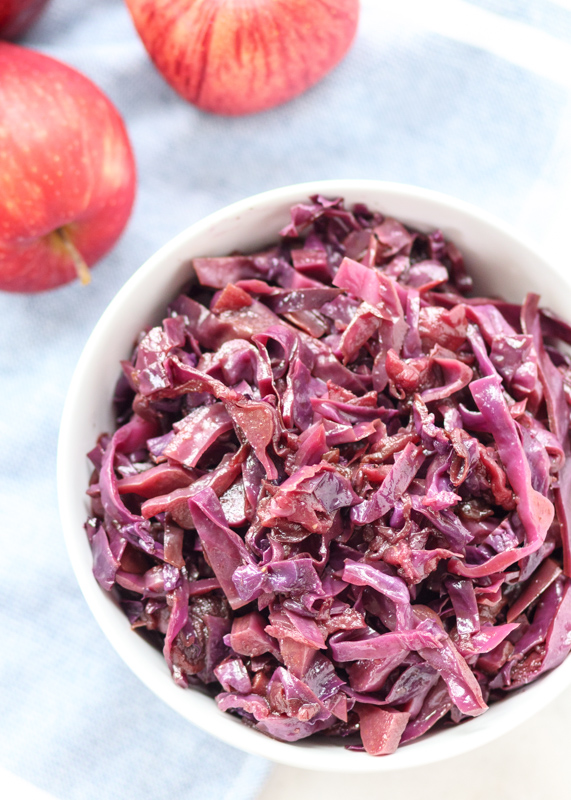 Braised Red Cabbage with Apples  |  Lemon & Mocha