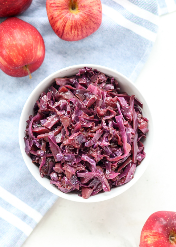 Braised Red Cabbage with Apples