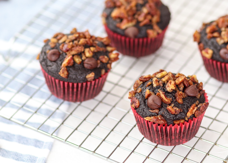 Double Chocolate Pecan Muffins  |  Lemon & Mocha