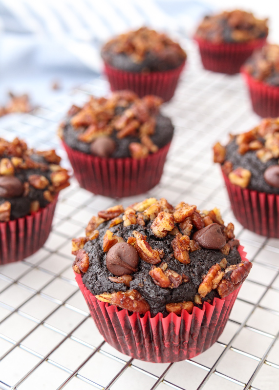 Double Chocolate Pecan Muffins  |  Lemon & Mocha