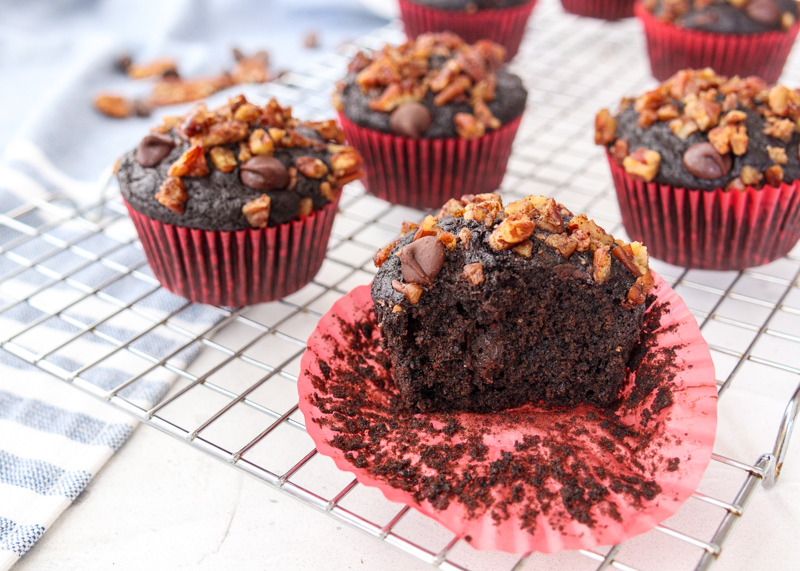 Double Chocolate Pecan Muffins  |  Lemon & Mocha