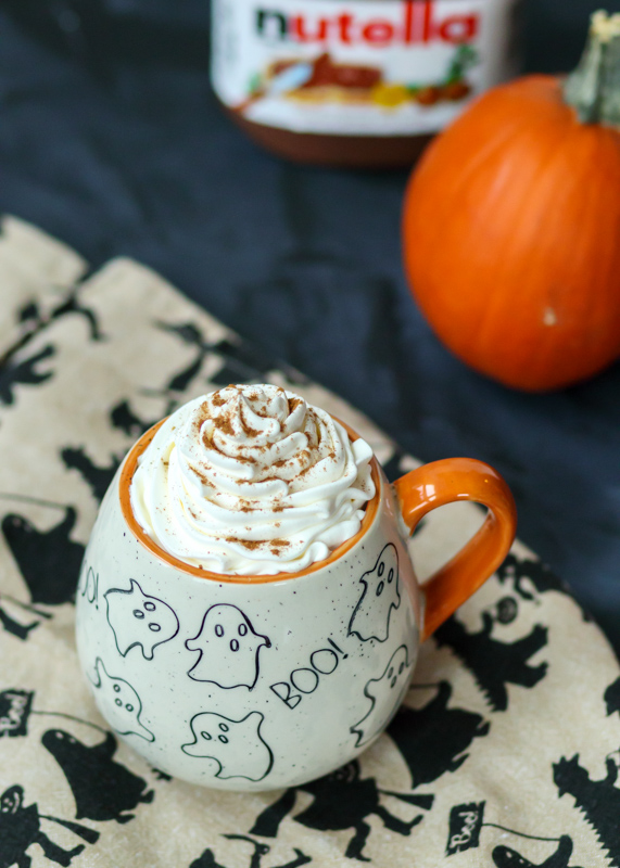 Boozy Pumpkin Nutella Hot Chocolate  |  Lemon & Mocha