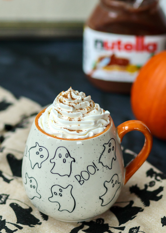 Boozy Pumpkin Nutella Hot Chocolate  |  Lemon & Mocha